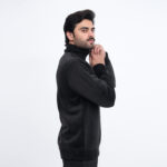 Corduroy Style Velvet Half Zip Shirt - Image 3