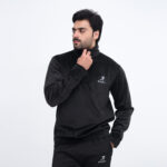 Corduroy Style Velvet Half Zip Shirt - Image 2