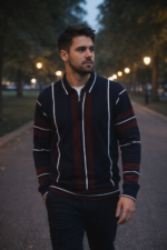 Premium Poly Cotton Shirt for Men - Navy Blue