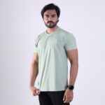 Premium Breathable - Gym T-Shirt For Men's - Aqua - Image 2
