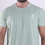 Premium Breathable - Gym T-Shirt For Men's - Aqua - Image 4