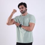 Premium Breathable - Gym T-Shirt For Men's - Aqua